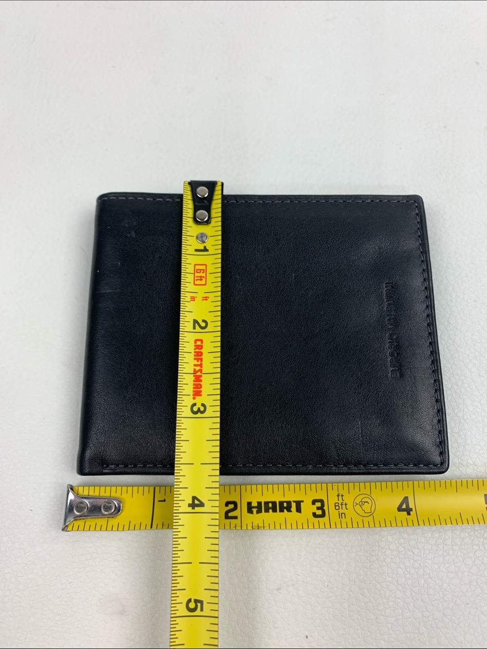 Vera Pelle Italy Black Leather Bi-Fold Men’s Wallet Genuine leather Green lining - Picture 11 of 12